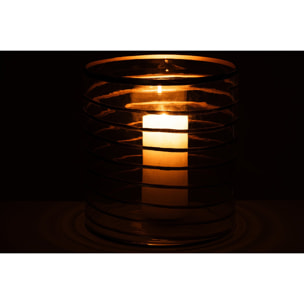 J-Line Chandelier - verre doré/transparent - extra large