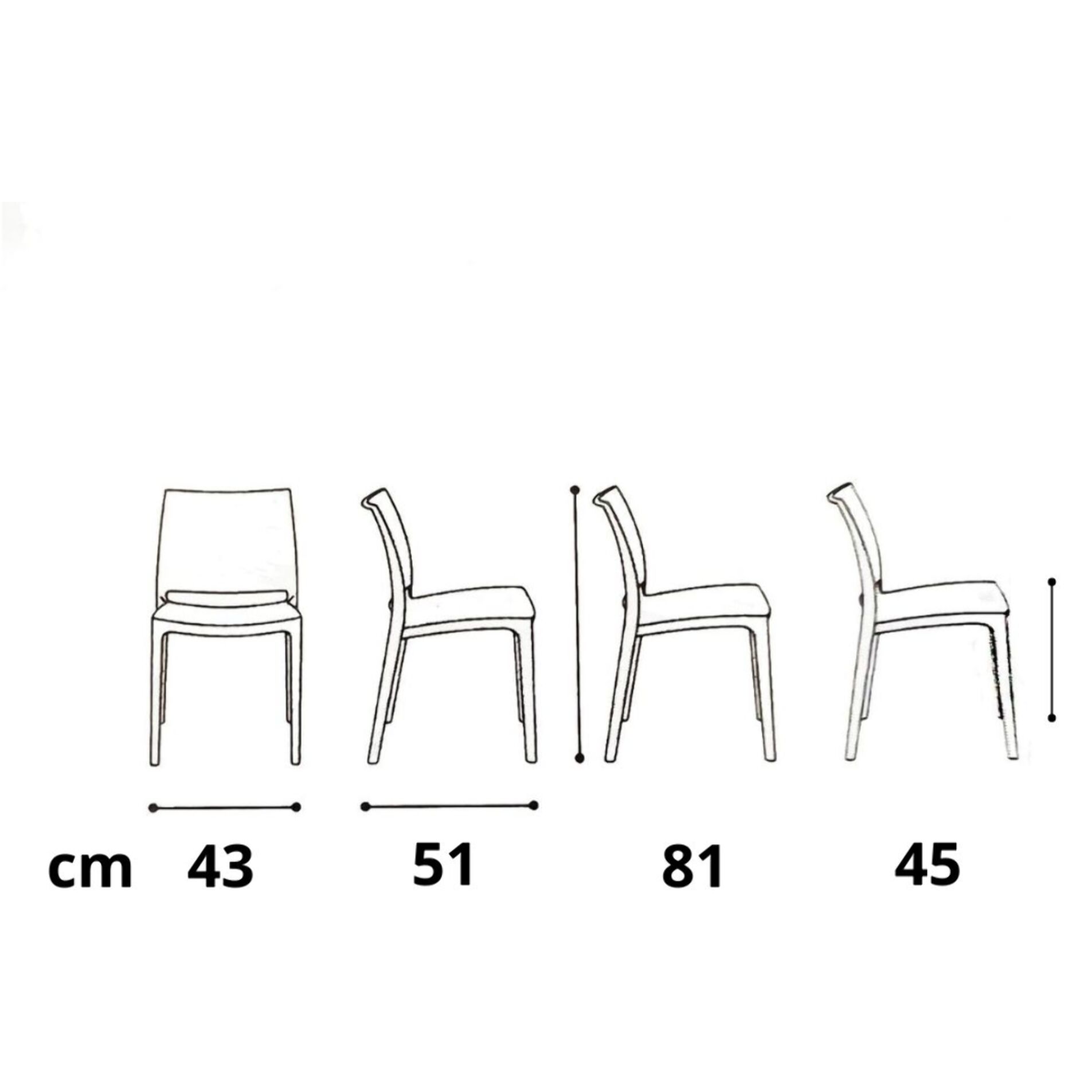 Set di 2 sedie NORTH BEACH in polipropilene nero