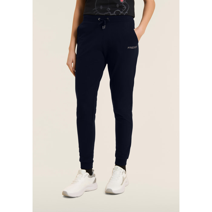 Pantaloni Sportivi con Polsini e Vita in Costina