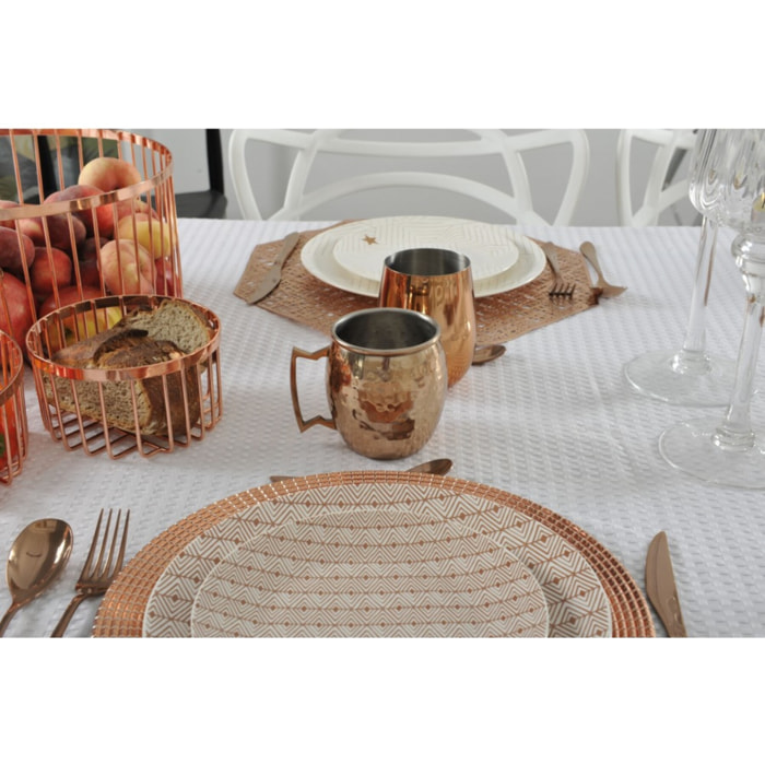 Mug cuivre martelé avec anse