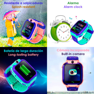 Smartwatch LT27 LBS especial para niños, con cámara, función de rastreo, llamadas SOS y recepción de llamada.