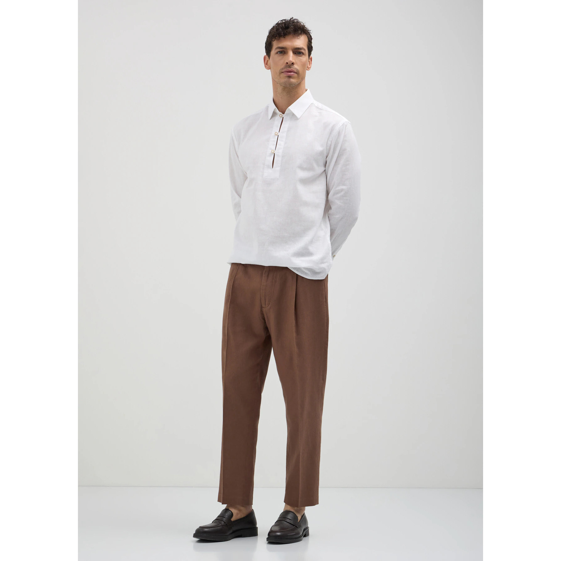 Pantalone lungo in lino