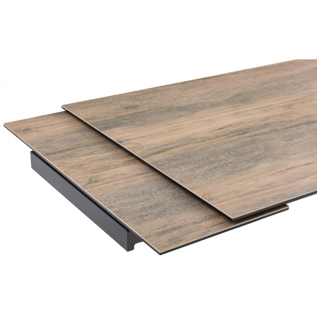 Table extensible en céramique finition bois L160/240cm pieds au choix - UNIK