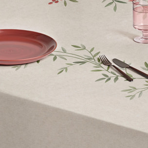 Nappe anti-taches SENDA VERT - en 100 % coton