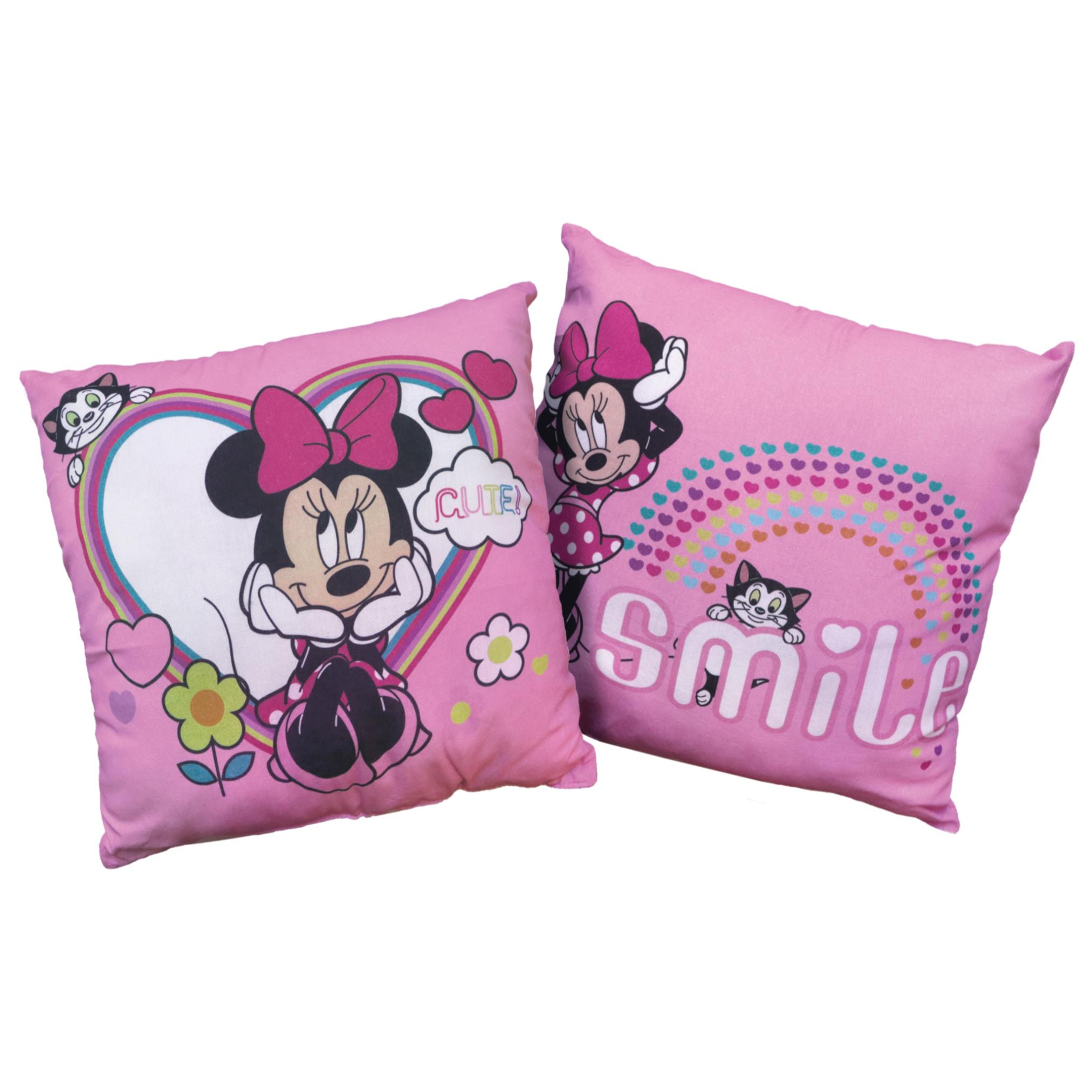 Coussin imprimé 100% coton, DISNEY MINNIE SHOPPING