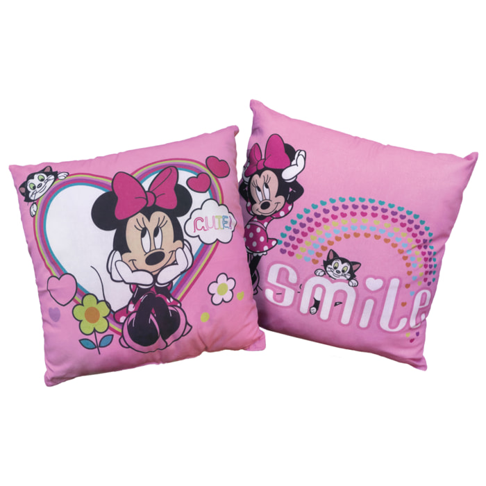 Coussin imprimé 100% coton, DISNEY MINNIE SHOPPING