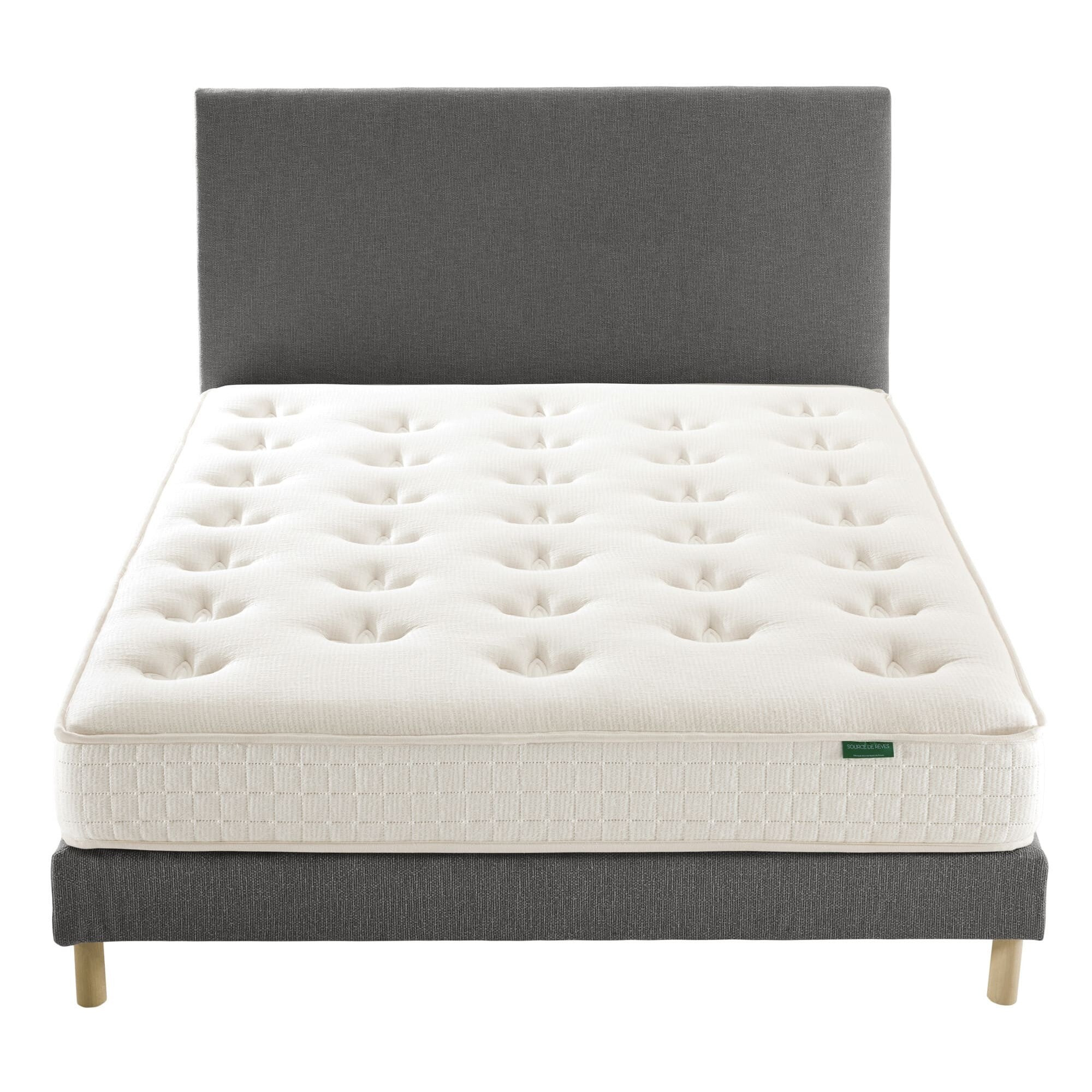 Ensemble matelas Le Latex Naturel + sommier + tête de lit