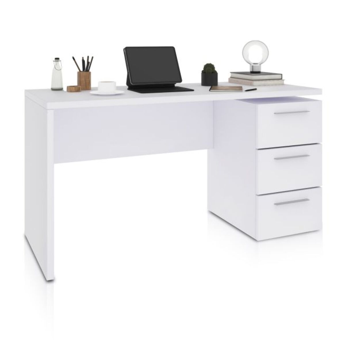 Mesa de escritorio Sasha Blanco Artik (Blanco Mate)