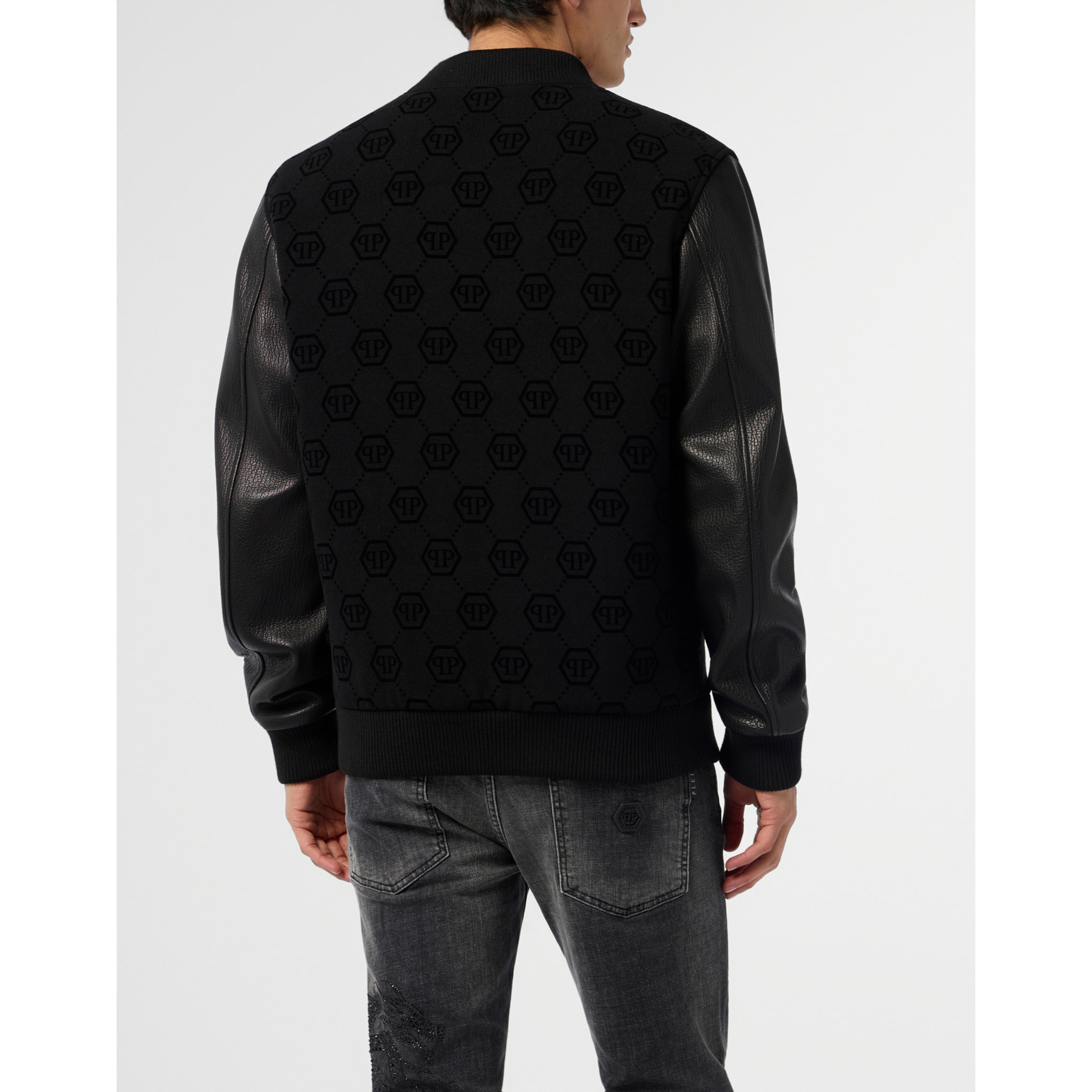 PHILIPP PLEIN Varsity Bomber Monogram Monogram