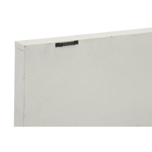 J-Line Objet Mural Poisson - bois - blanc