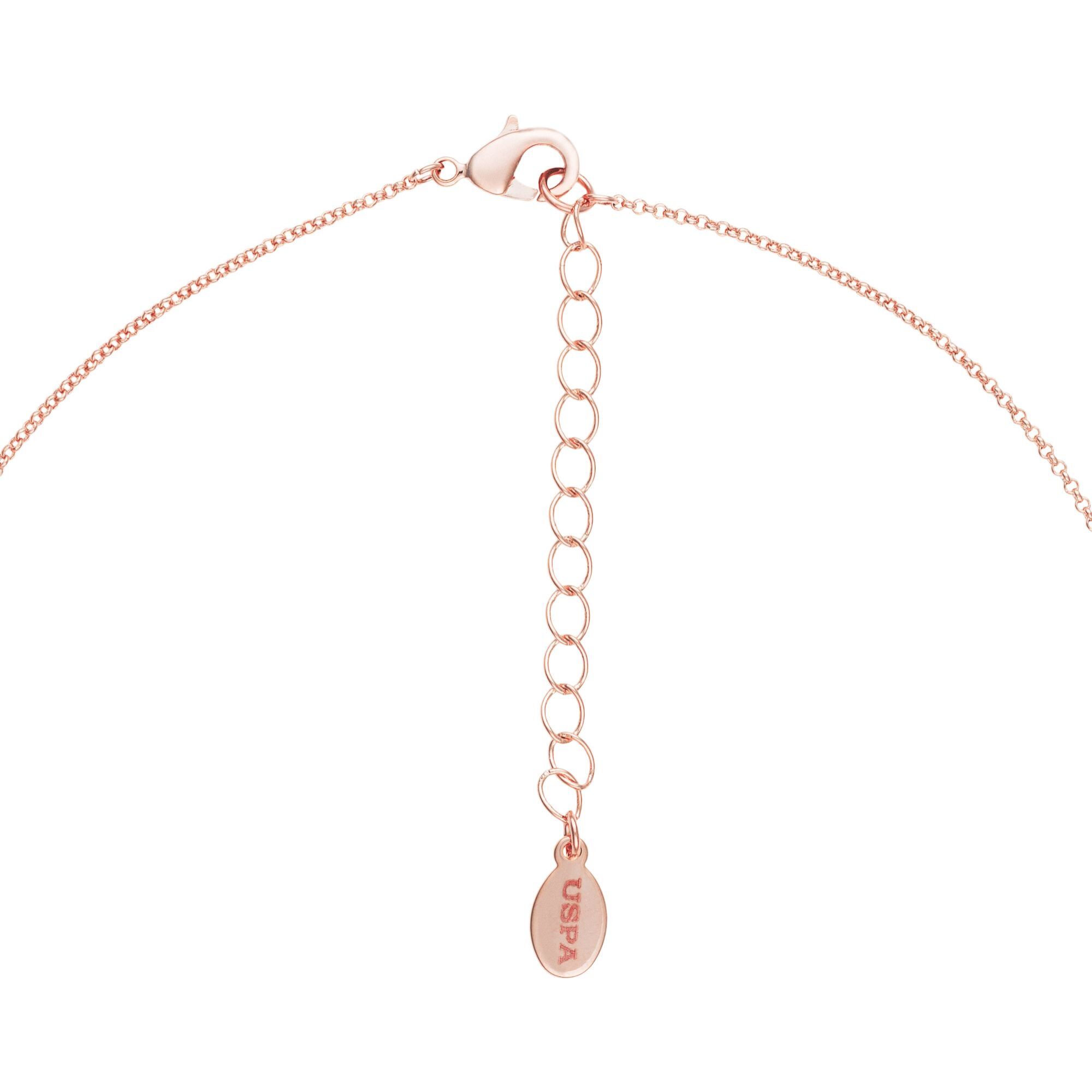 Collana U.S. Polo Assn. In metallo dorato rosa