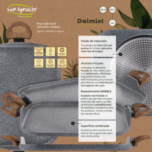 Pack Daimiel San Ignacio  7 sartenes + plancha+ cuchillos de cocina + utensilios