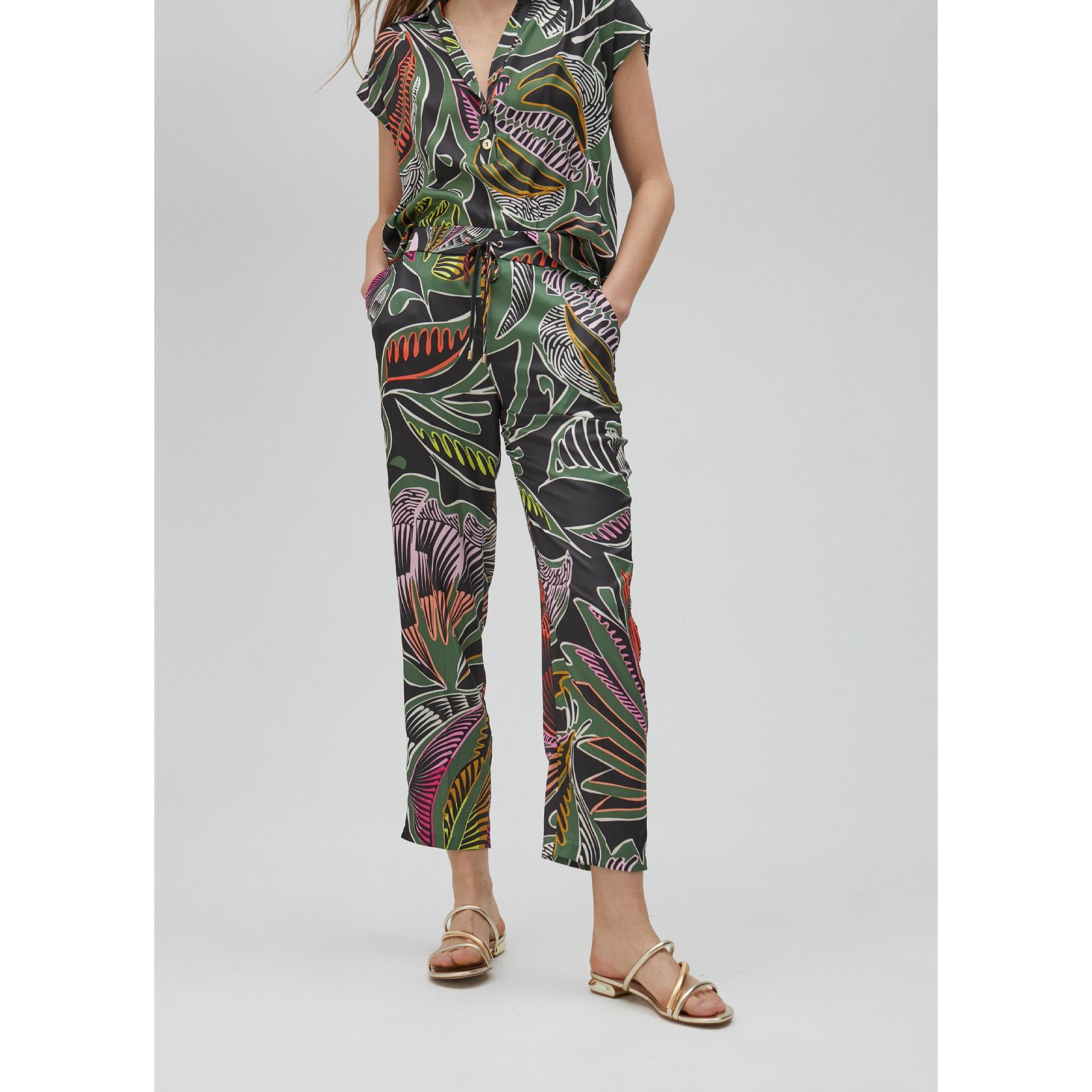 Pantaloni jogger stampa floreale