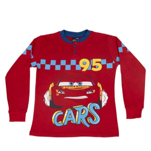 Pigiama lungo Cars Disney Pixar Rosso e Blu Lui Disney Multicolor