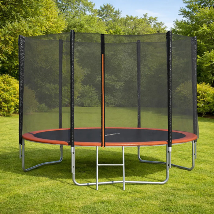 Trampoline Ø 3,05 m avec filet de sécurité et échelle