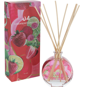 J-Line Bâtonnets parfumés - Daiquiri Fraise - verre - mix