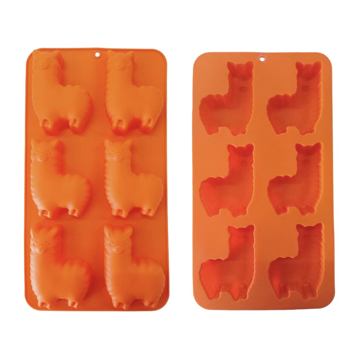 Lot de 6 mini moules en silicone Lama, HAPPY CAKE