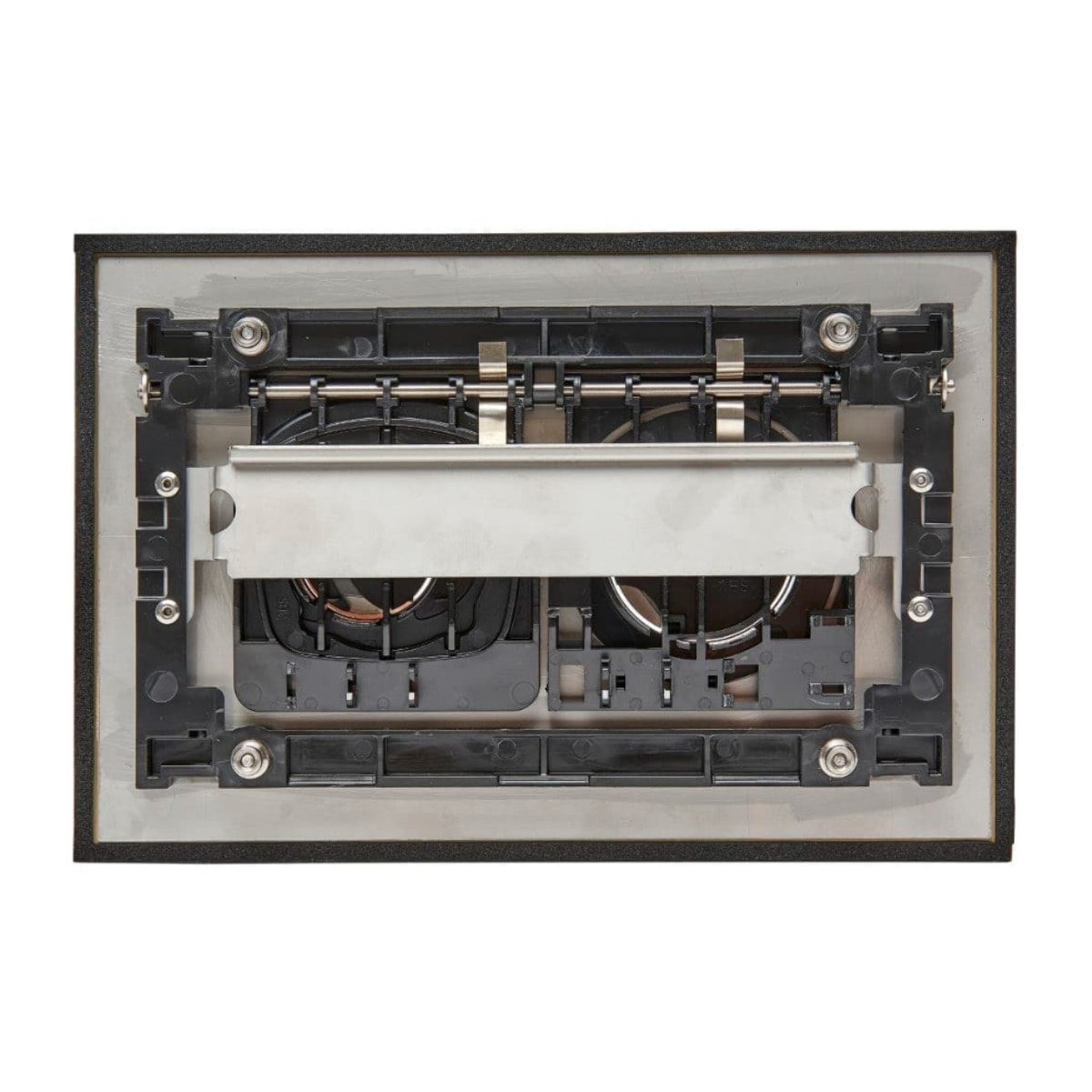 Plaque de commande double touche en acier inoxydable, traitement PVD, or mat (SATATBG)