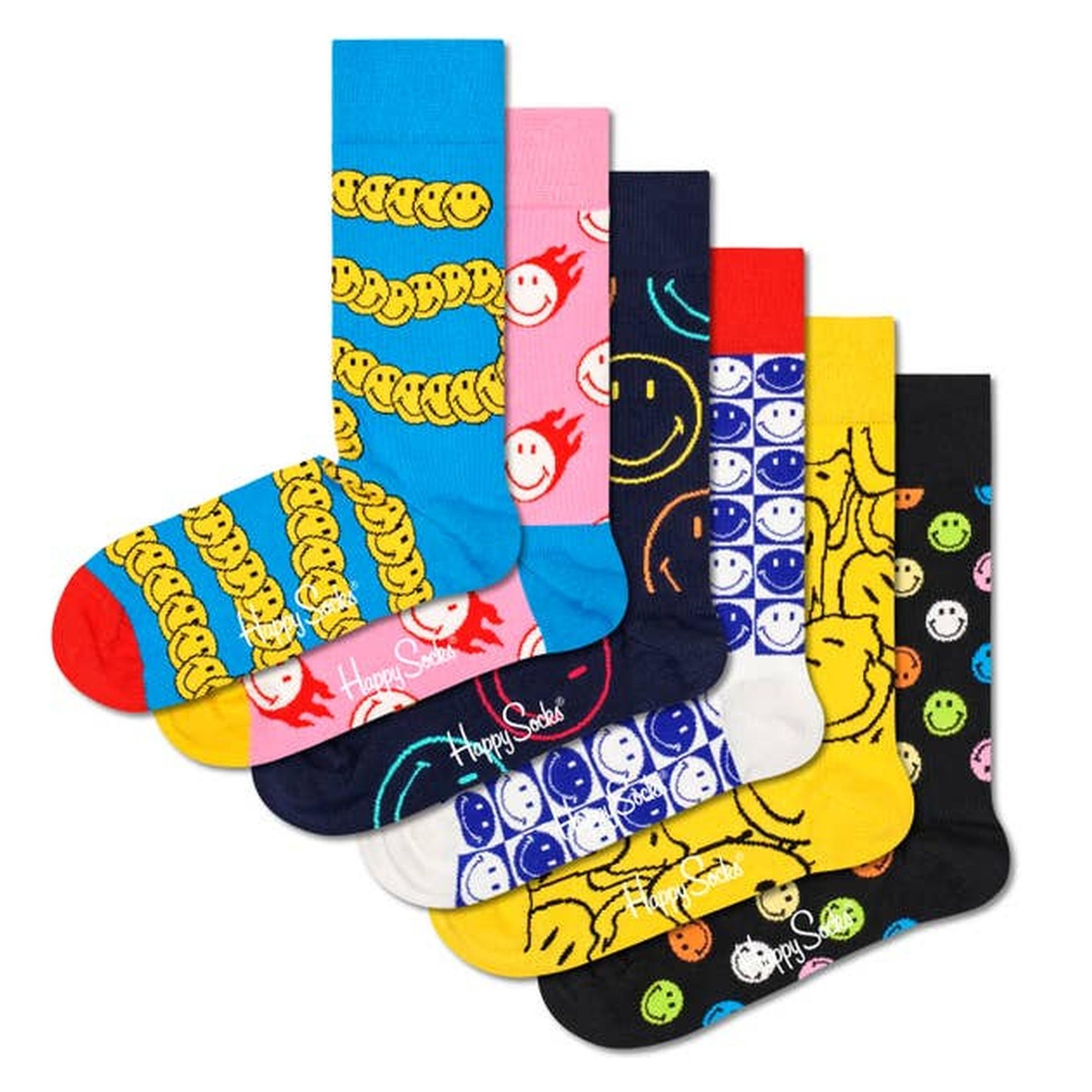 Calcetines smiley 6-pack gift set