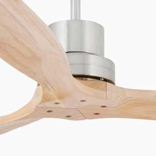 LANTAU L Ventilateur de plafond nickel mat/pin TUYA
