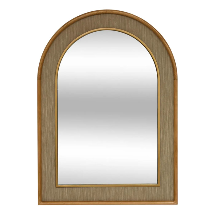 Miroir Bonnie arche 70x98cm beige