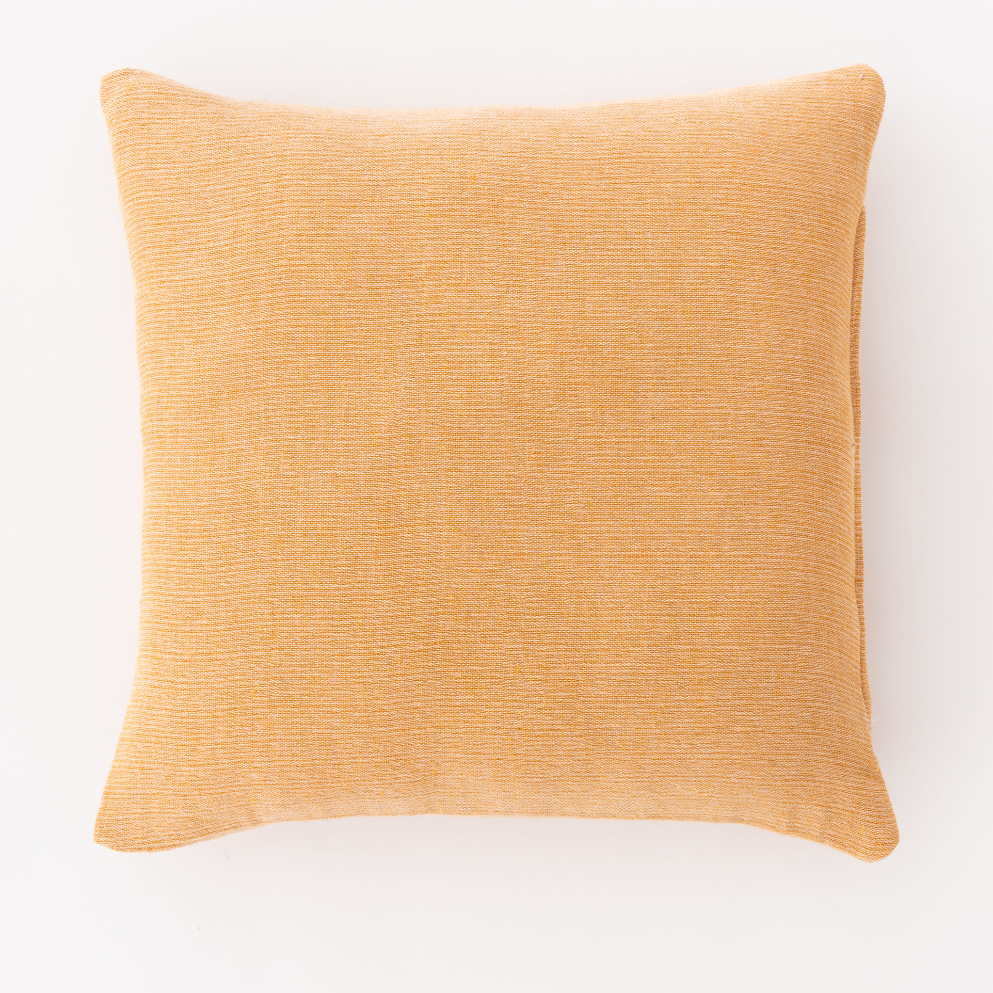 Housse de coussin en gaze coton jaune 50x50 cm