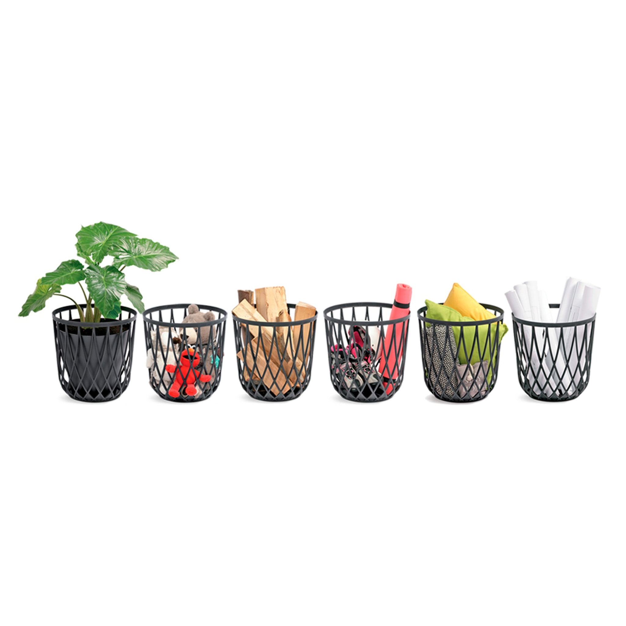 Cesta multifuncional 55l prosperplast uniqubo de plastico en color piedra blanco 44,7 (largo) x 44,7 (ancho) x 45 (alto) cm
