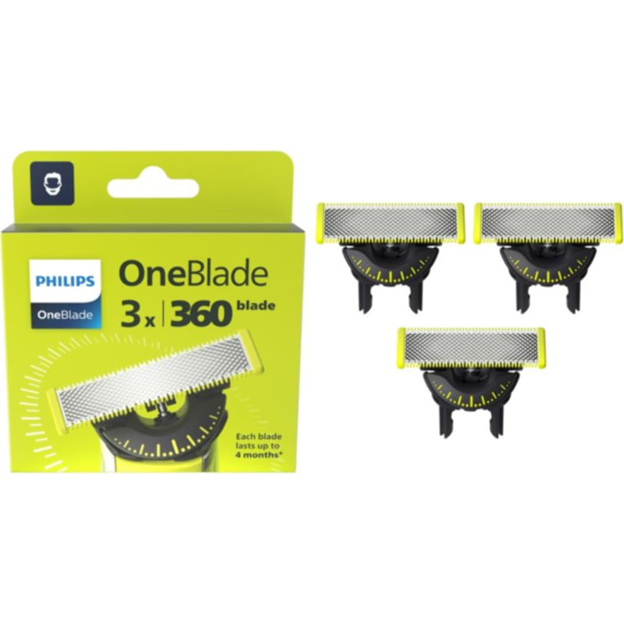 Lame one blade PHILIPS Pour Tondeuse OneBlade 360 x3 QP430/50