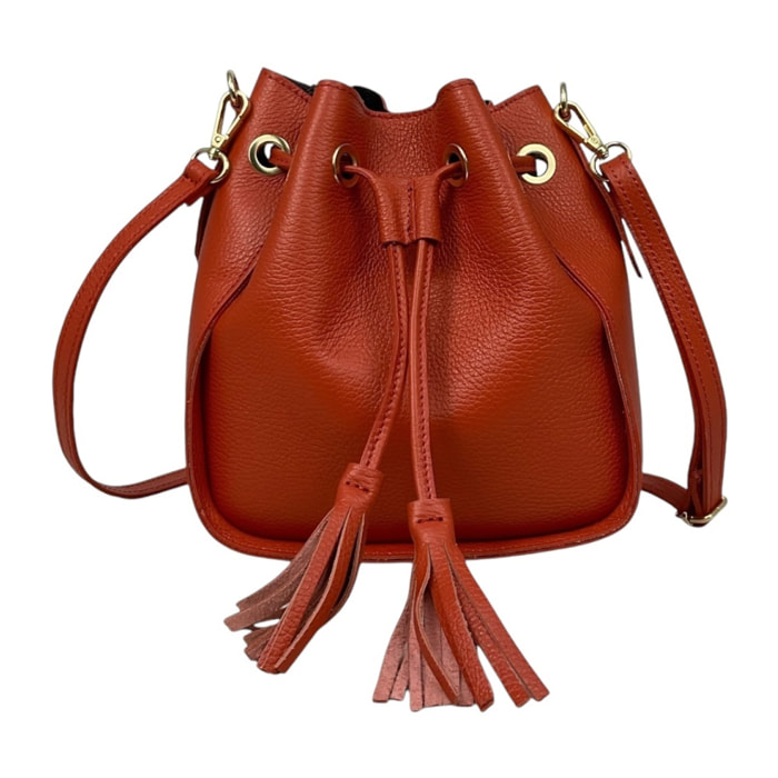 Bolso Tipo Cubo Cheval Firenze Matilde Naranja
