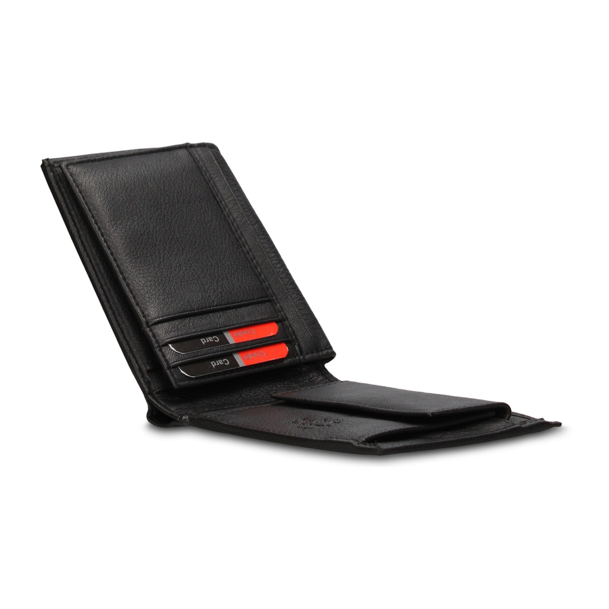 Portafoglio uomo vera pelle - Modello Novaris Elite - Casual - 12.0 x 9.0 x 2.0 cm