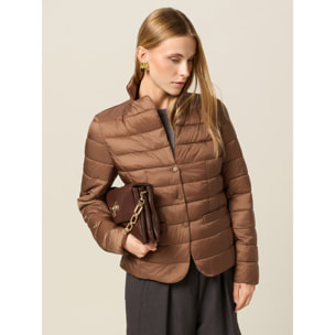 Oltre - Piumino lightweight trapuntato - Marrone