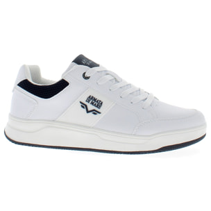 Armata di Mare Scarpe Uomo Sneakers Basse Stringate con Soletta Rimovibile in Memory Foam AMU 1N949 Off White