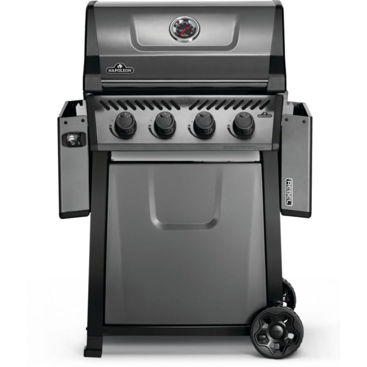 Barbecue gaz NAPOLEON Freestyle  F425PGT-FR noir 4 bruleurs sur chariot, 60x45 cm