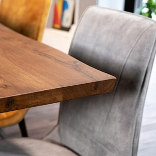 Table en chêne 200 cm bordures naturelles OKA