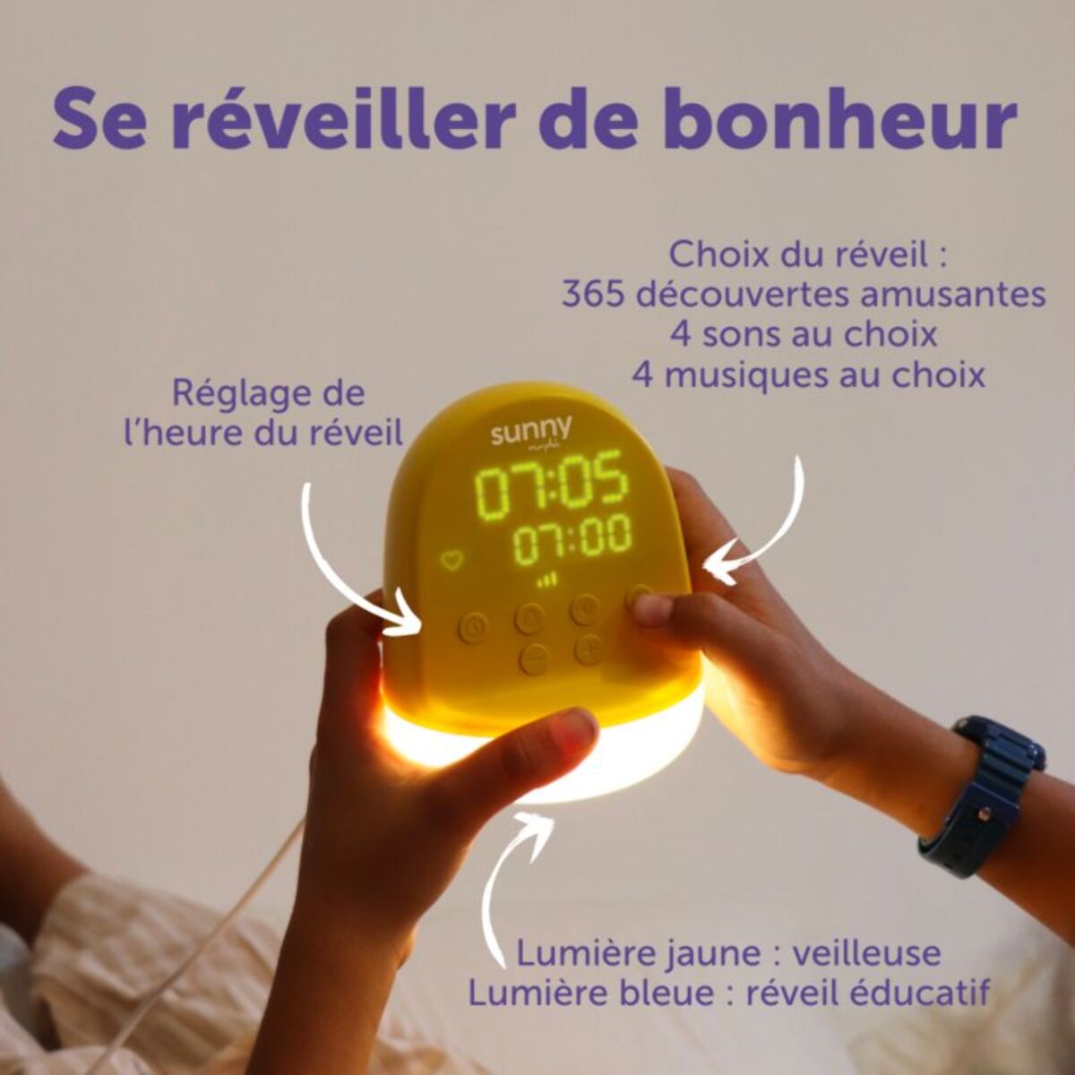 Réveil enfant MORPHEE Sunny