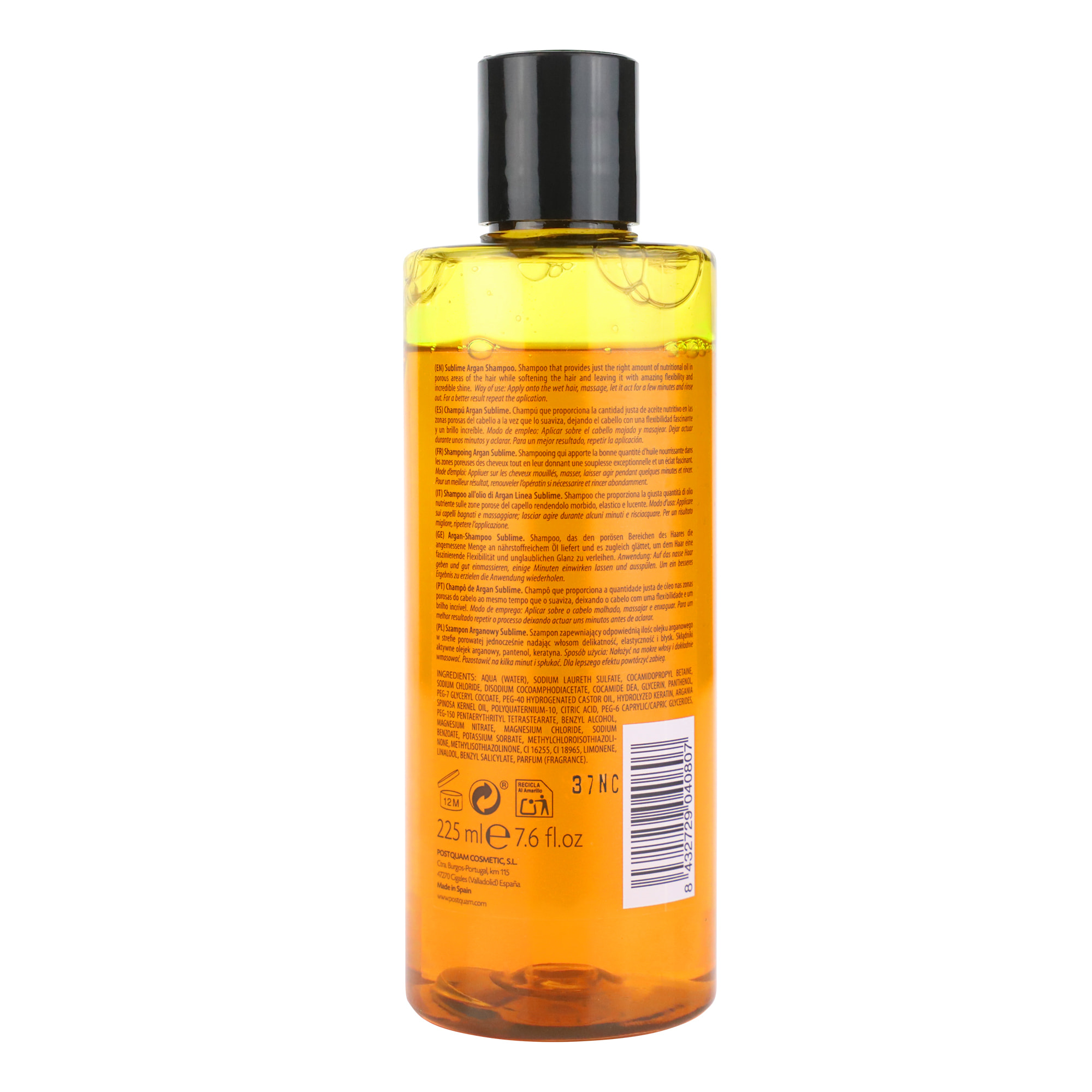 Shampoo All'Olio Di Argan Linea Sublime 225 Ml.