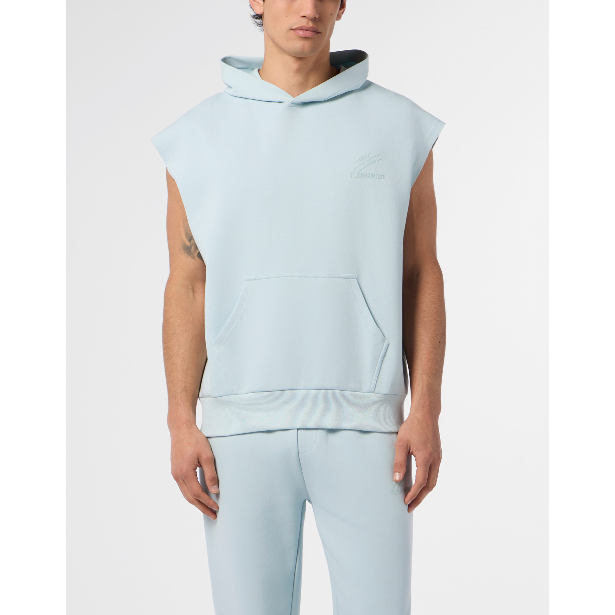 PLEIN SPORT Pique Hoodie Vest Icon