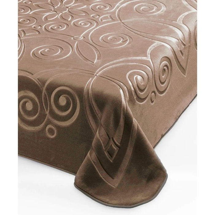 Coperta Plaid Visone in tinta unita con morbido pile di poliestere