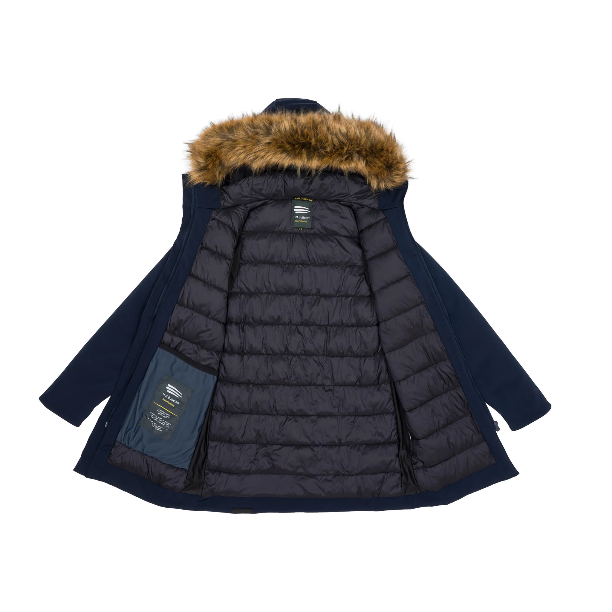 Parka DAHLIA imbottito impermeabile blu