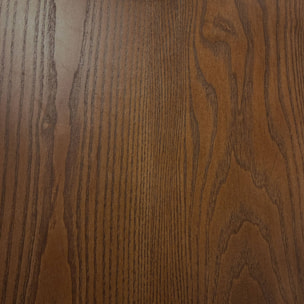 Table à manger rectangulaire bois d'hévéa et placage frêne 6 places ELENA