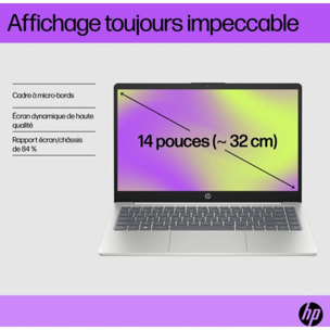 Ordinateur portable HP 14-em0042nf 14" AMD Ryzen 5 7520U 16 Go RAM DDR4 SSD 512 Go