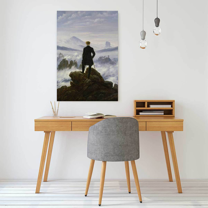 Tableau la mer et le brouillard par caspar david friedrich  Tableau alu Dibond