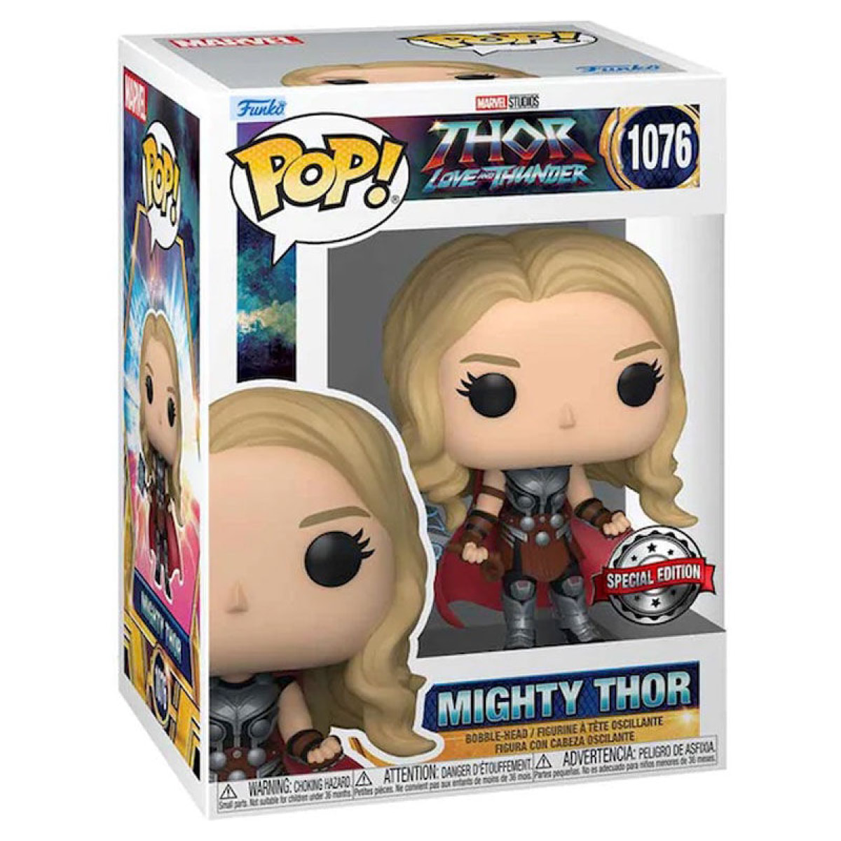 Pop Figura Marvel Thor Love E Thunder Mighty Thor 9cm Esclusiva Funko