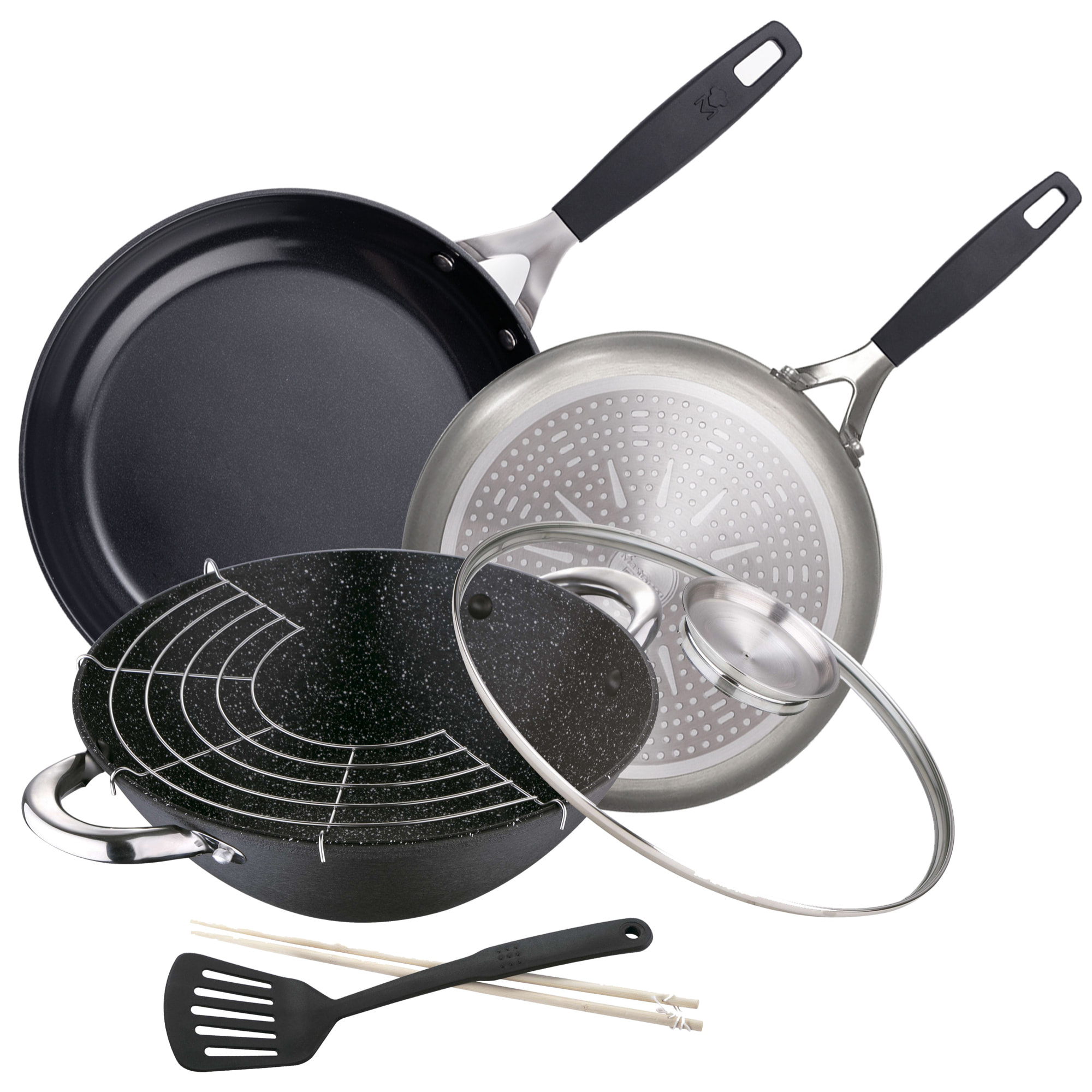 Set profesional de 2 sartnes y wok Masterpro