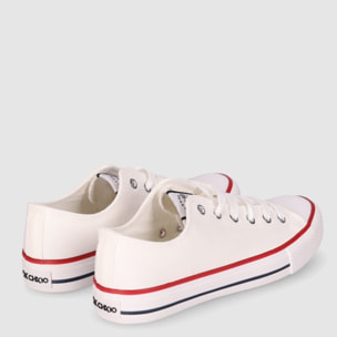 Deportivos de Tejido - Blanco - Tacón: Bajo