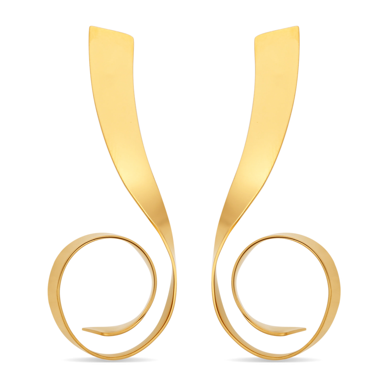 Pendientes Moneu acabado oro amarillo 18k
