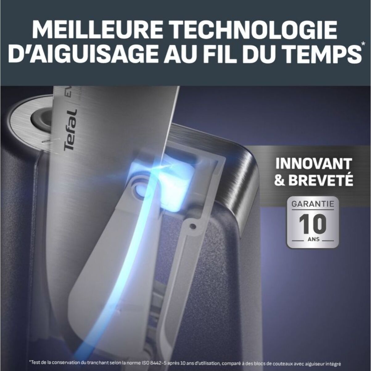 Bloc couteaux TEFAL EverSharp Pro 5 pcs aiguiseur integré