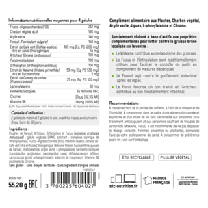 STC NUTRITION - Pack Contrôle du poids - Complément alimentaire - Drainaxyl® 500 Thé Pêche + Hydroxyblast® + Killercal + Taille Abdos Ventre Plat + - Elimination & Drainage - Brûle graisses extra-fort