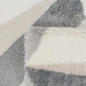 Tapis salon et chambre tissé motif géométrique TARU