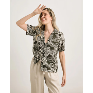 Camisa Manga Corta Verde - Bajita